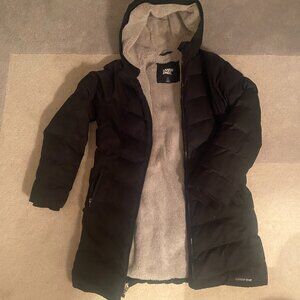 Black Long Lands End Coat